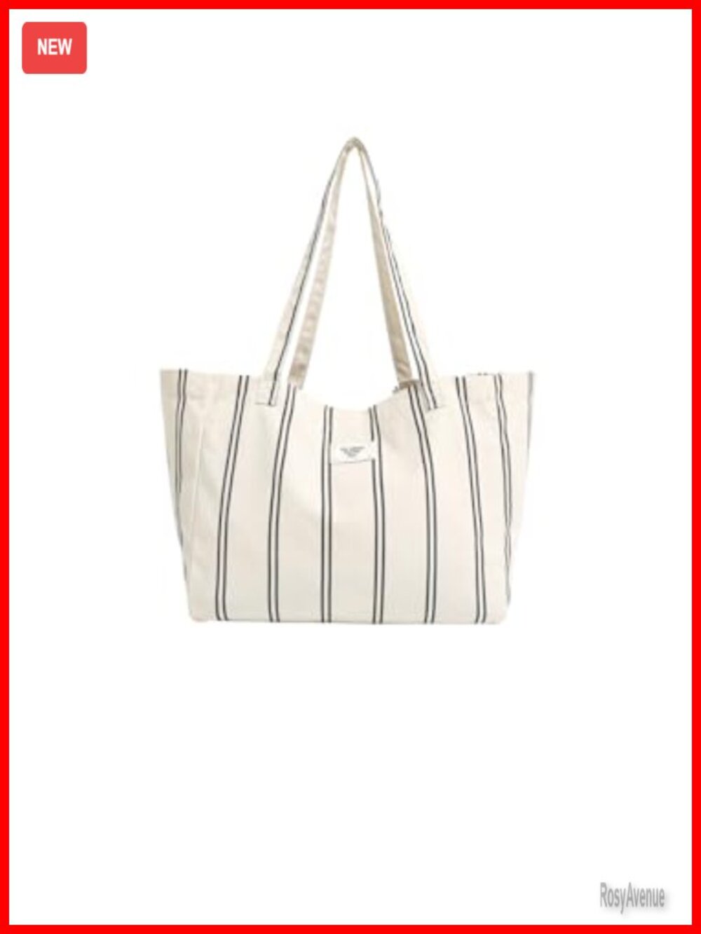 Canvas Tote Bag Cotton Shoulder Purse Foldable Lightweight Market Beach